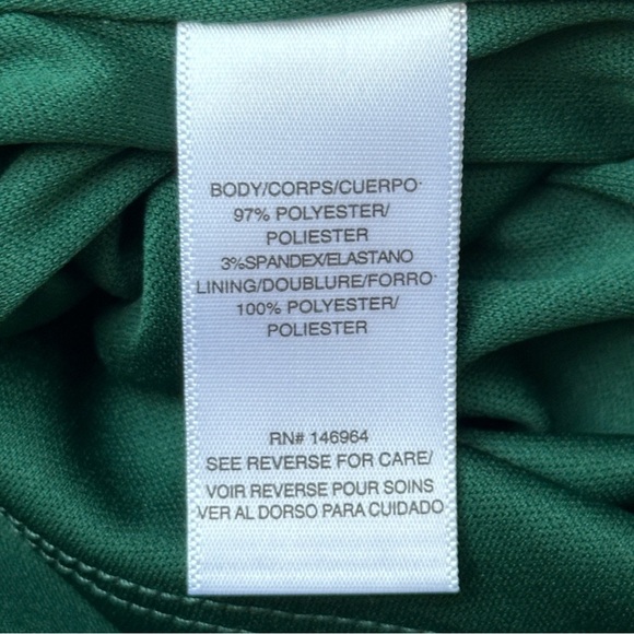 Julia Jordan Green Tie Neck Satin Midi Dress Size 14 - Picture 10 of 16